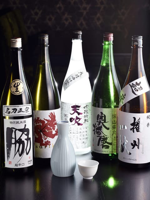 日本酒の品ぞろえ